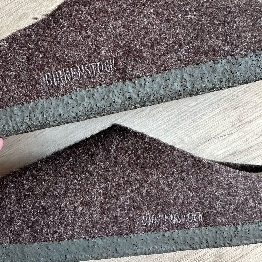 Birkenstock Zermatt Shearling Mocha Brown Wool Slipper Slides EU Size 41 - Picture 8 of 12